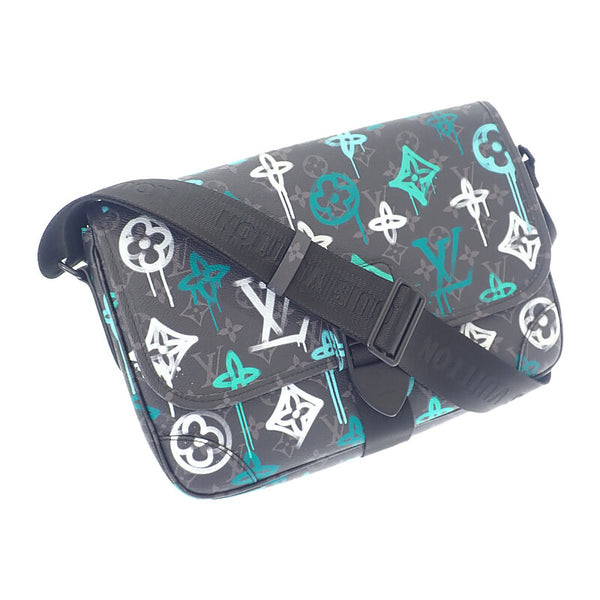 ルイヴィトン LOUIS VUITTON アーチー・メッセンジャー M21394 ショルダーバッグ モノグラムエクリプスキャンバス ブラック メンズ【中古】【Aランク】