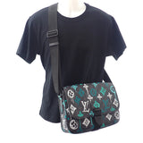 ルイヴィトン LOUIS VUITTON アーチー・メッセンジャー M21394 ショルダーバッグ モノグラムエクリプスキャンバス ブラック メンズ【中古】【Aランク】