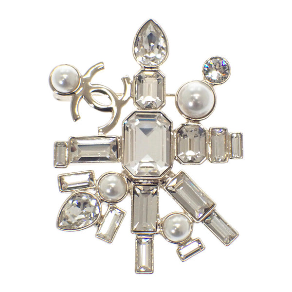 シャネル CHANEL クリスタルパール G22C ブローチ メタル ゴールド レディース【中古】【Aランク】