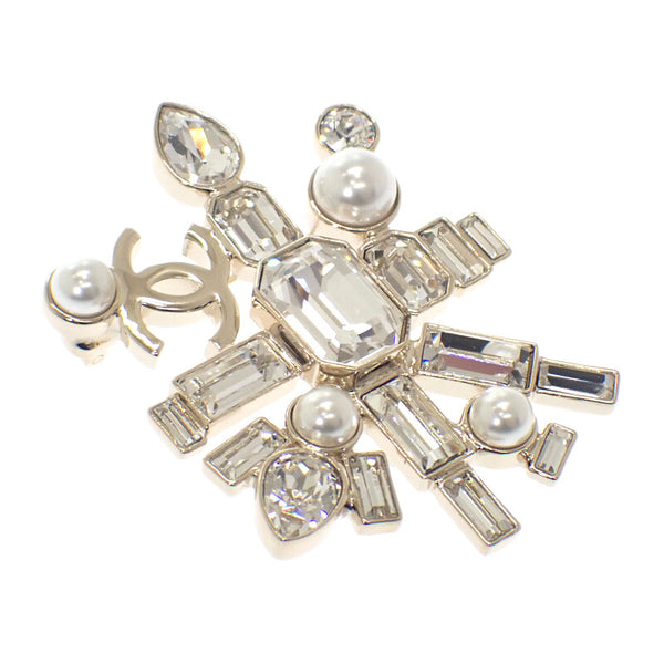 シャネル CHANEL クリスタルパール G22C ブローチ メタル ゴールド レディース【中古】【Aランク】