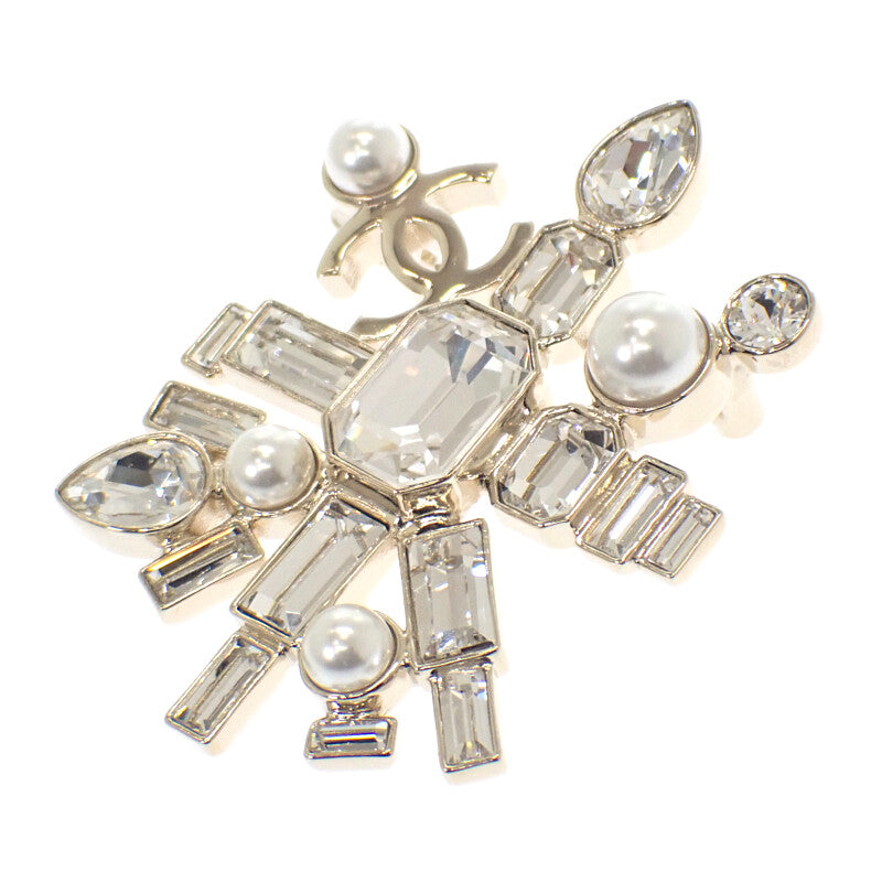シャネル CHANEL クリスタルパール G22C ブローチ メタル ゴールド レディース【中古】【Aランク】