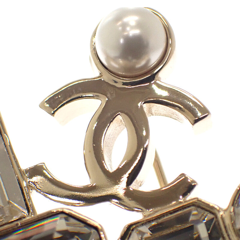 シャネル CHANEL クリスタルパール G22C ブローチ メタル ゴールド レディース【中古】【Aランク】