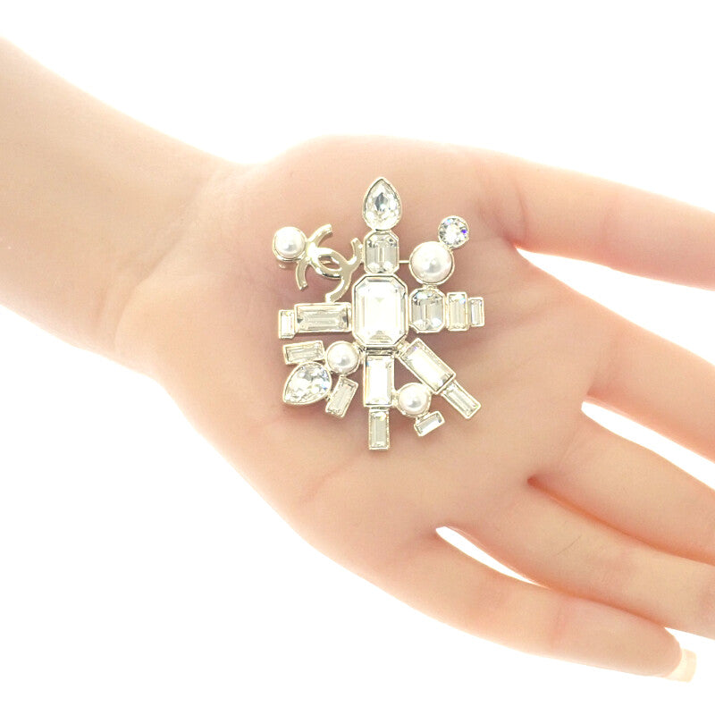 シャネル CHANEL クリスタルパール G22C ブローチ メタル ゴールド レディース【中古】【Aランク】