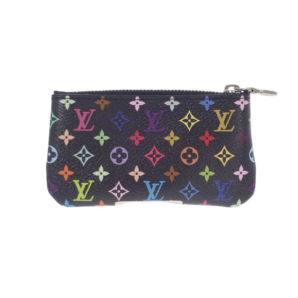 ルイヴィトン LOUIS VUITTON LV × TM キーポーチ ポシェット クレ M13664 モノグラム キーケース キャンバス マルチカラー シルバー金具 レディース メンズ【中古】【SAランク】