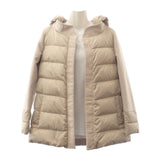 ヘルノ Herno ミディアム 40 PI1139D-12170-1985 ダウンジャケット ナイロン ベージュ レディース【中古】【Aランク】