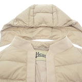 ヘルノ Herno ミディアム 40 PI1139D-12170-1985 ダウンジャケット ナイロン ベージュ レディース【中古】【Aランク】