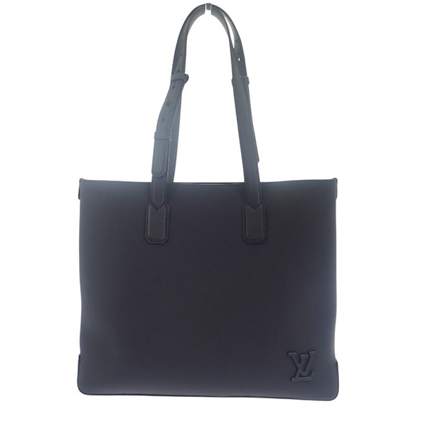 ルイヴィトン LOUIS VUITTON LV アエログラム ファストライントート M22481 トートバッグ カーフ ブラック レディース メンズ【中古】【Aランク】