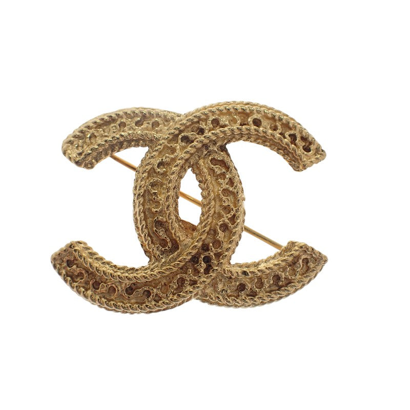 シャネル CHANEL ココマーク ブローチ メタル ゴールド レディース【中古】【ABランク】