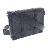 ルイヴィトン LOUIS VUITTON トランク・メッセンジャー PM M45727 ショルダーバッグ モノグラムキャンバス ブラック ブラック金具 メンズ【中古】【ABランク】