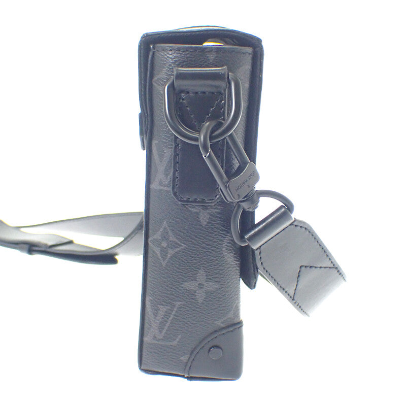 ルイヴィトン LOUIS VUITTON トランク・メッセンジャー PM M45727 ショルダーバッグ モノグラムキャンバス ブラック ブラック金具 メンズ【中古】【ABランク】