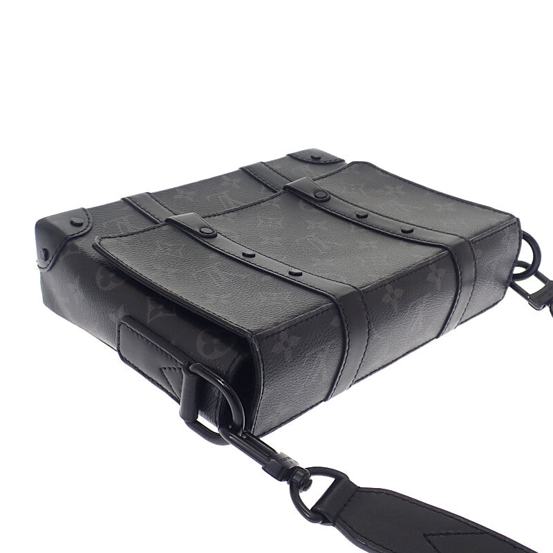ルイヴィトン LOUIS VUITTON トランク・メッセンジャー PM M45727 ショルダーバッグ モノグラムキャンバス ブラック ブラック金具 メンズ【中古】【ABランク】
