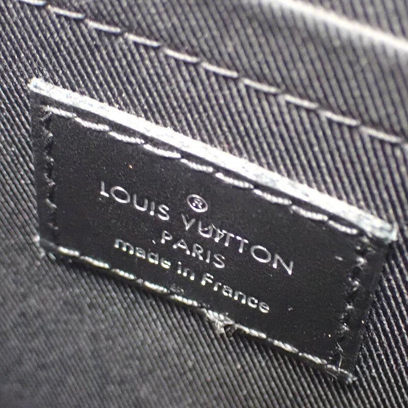 ルイヴィトン LOUIS VUITTON トランク・メッセンジャー PM M45727 ショルダーバッグ モノグラムキャンバス ブラック ブラック金具 メンズ【中古】【ABランク】