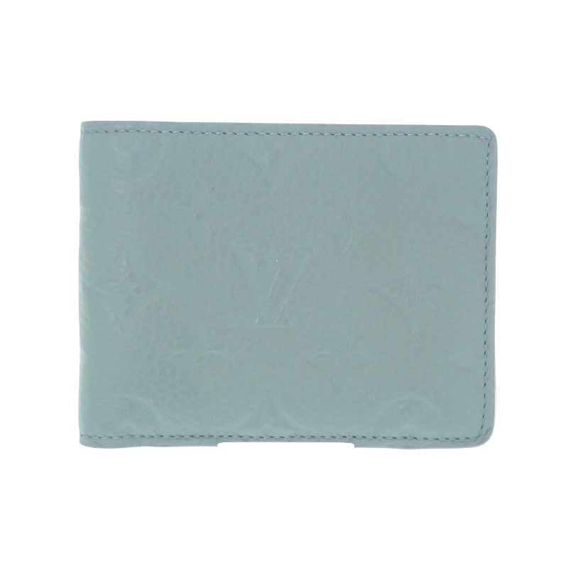 ルイヴィトン LOUIS VUITTON ポルトフォイユ・ミュルティプル M14252 二つ折り財布 レザー トリヨンモノグラム レディース【中古】【Aランク】