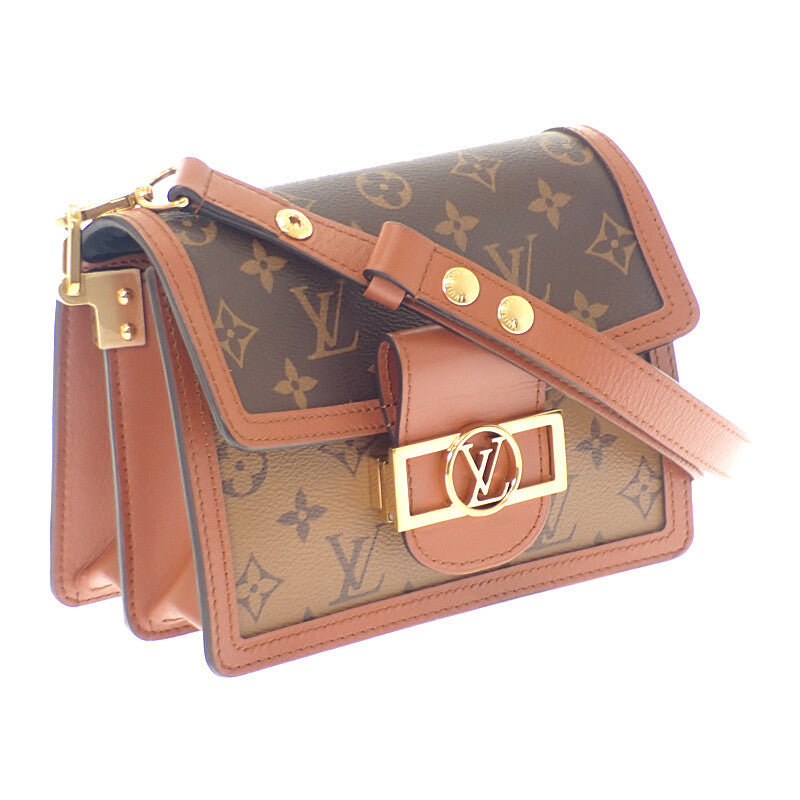 ルイヴィトン LOUIS VUITTON ドーフィーヌ MINI M45949 モノグラム ショルダーバッグ モノグラムキャンバス ブラウン ゴールド金具 レディース【中古】【ABランク】