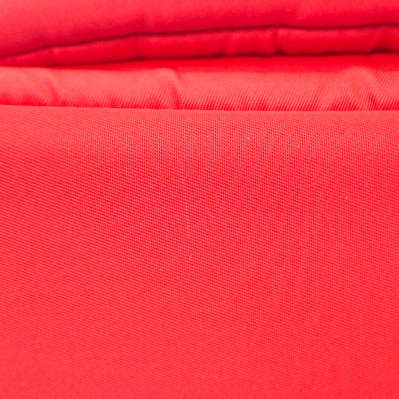 プラダ PRADA TESSUTO POCKET カーゴ スモール 1BG270 トートバッグ ２WAYバッグ ショルダーバッグ ナイロン レザー レッド ブラック シルバー金具 レディース【中古】【ABランク】