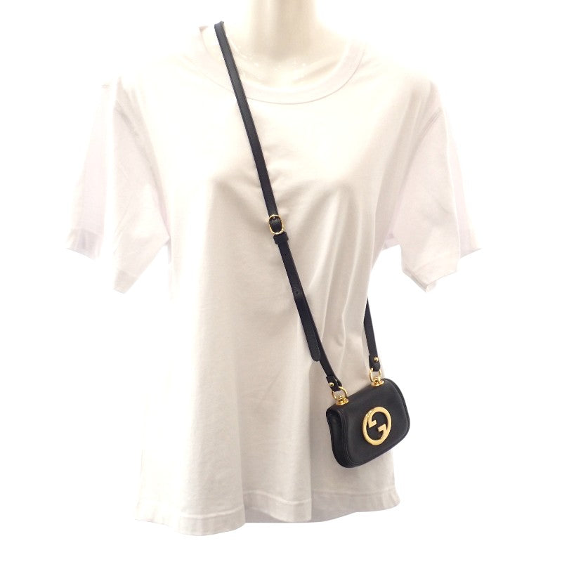 グッチ GUCCI ブロンディ 698635 カードケース レザー ブラック ゴールド金具 レディース【中古】【ABランク】 グッチ GUCCI ブロンディ 698635 カードケース レザー ブラック
