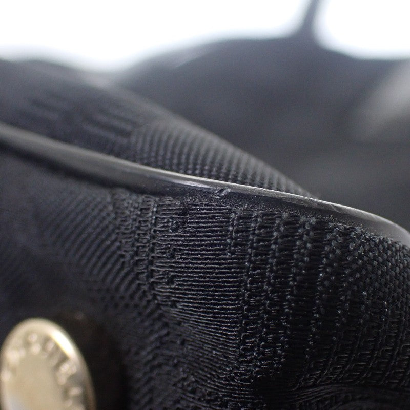 CHANEL New Travel Line Tote MM A15991 Tote Bag Nylon Leather Black Women's [Used] [AB Rank]