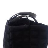 シャネル CHANEL ニュートラベルライントート MM A15991 トートバッグ ナイロン レザー ブラック レディース【中古】【ABランク】