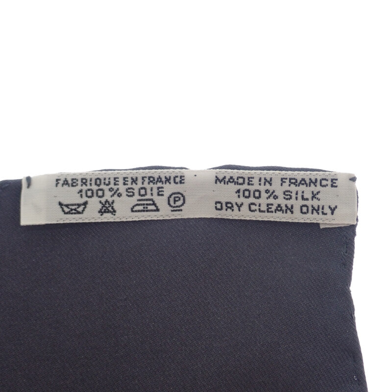 HERMES Carre 90 Splendeur des Maharajas Silk Scarf Grey Women's [Used] [AB Rank]