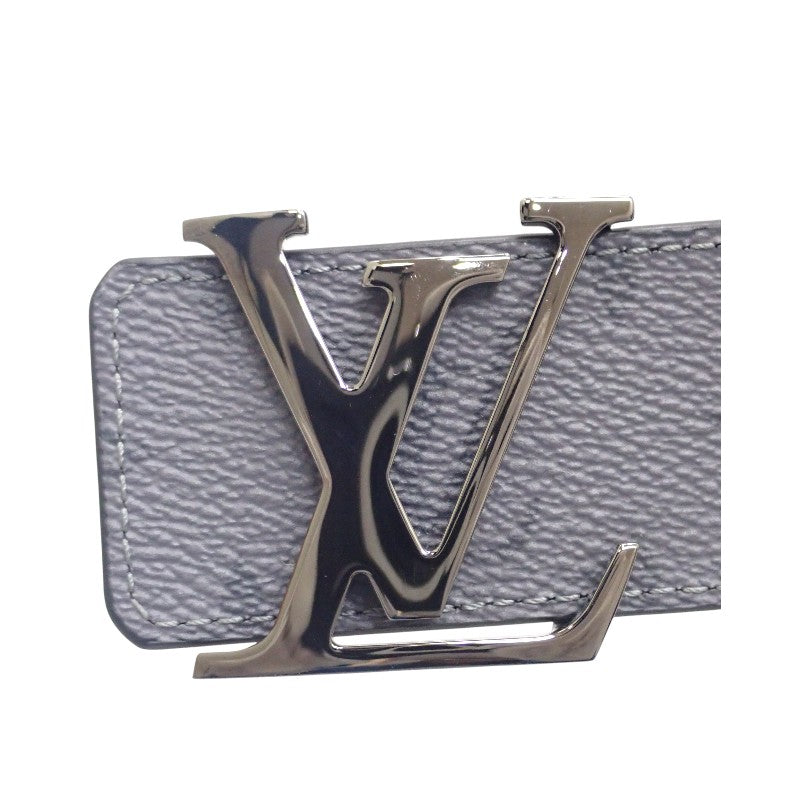 ルイヴィトン LOUIS VUITTON LV イニシャル 40MM リバーシブル M0285U ベルト カーフ モノグラムエクリプスキャンバス ブラック メンズ【中古】【Bランク】