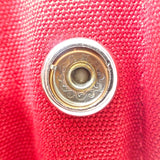 エルメス HERMES ドーヴィルPM ハンドバッグ キャンバス レッド レディース【中古】【ABランク】