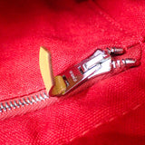 エルメス HERMES ドーヴィルPM ハンドバッグ キャンバス レッド レディース【中古】【ABランク】