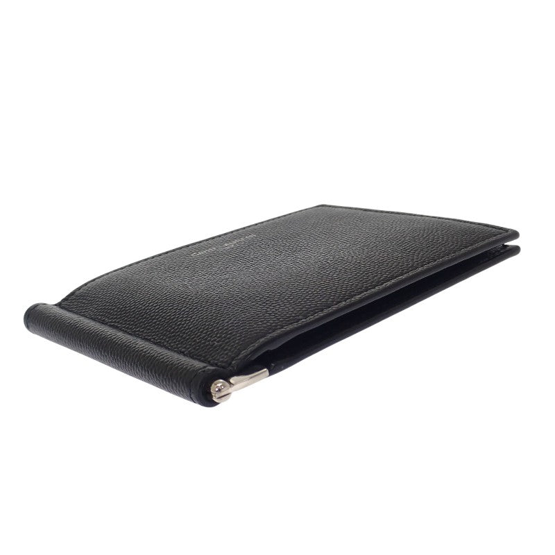サンローラン SAINT LAURENT ビルクリップウォレット 378005BTY0N1000 二つ折り財布 レザー ブラック シルバー金具 メンズ レディース【中古】【Aランク】