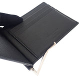 サンローラン SAINT LAURENT ビルクリップウォレット 378005BTY0N1000 二つ折り財布 レザー ブラック シルバー金具 メンズ レディース【中古】【Aランク】