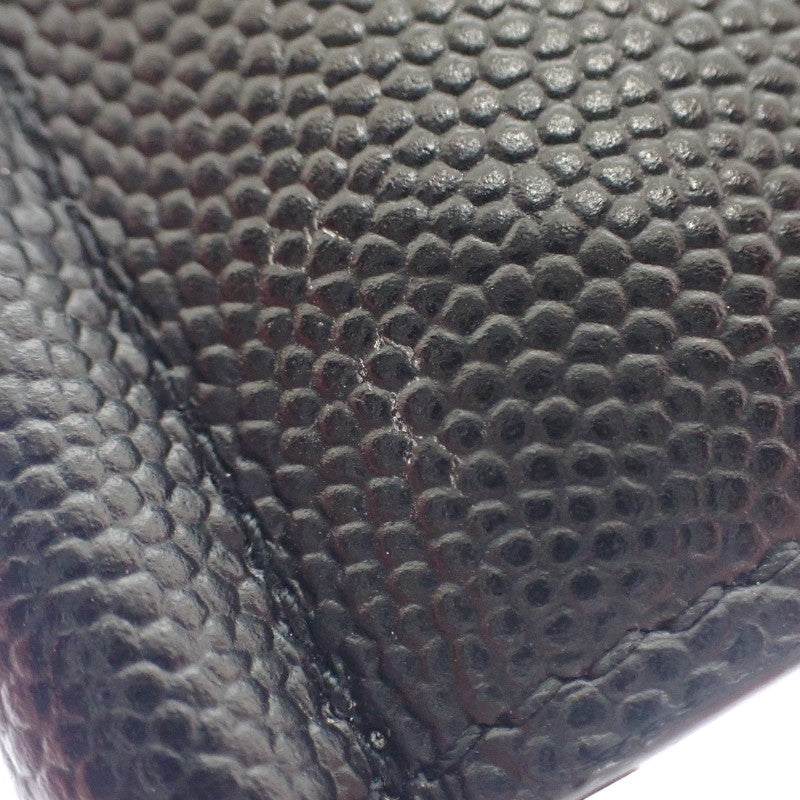 サンローラン SAINT LAURENT ビルクリップウォレット 378005BTY0N1000 二つ折り財布 レザー ブラック シルバー金具 メンズ レディース【中古】【Aランク】