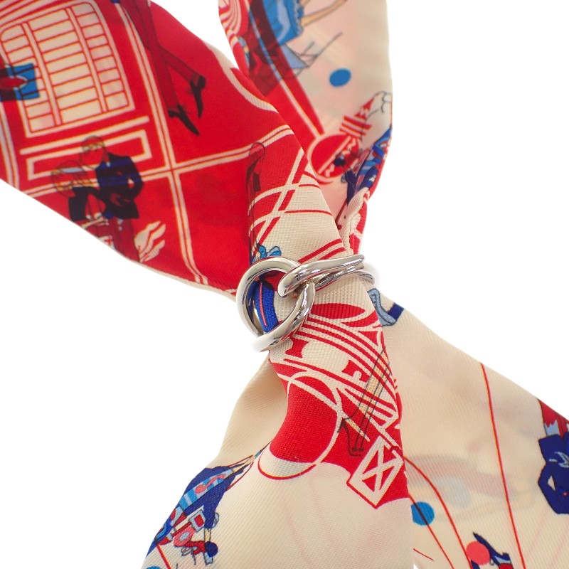 エルメス HERMES ジャンボ スカーフリング メタル シルバー レディース【中古】【Aランク】