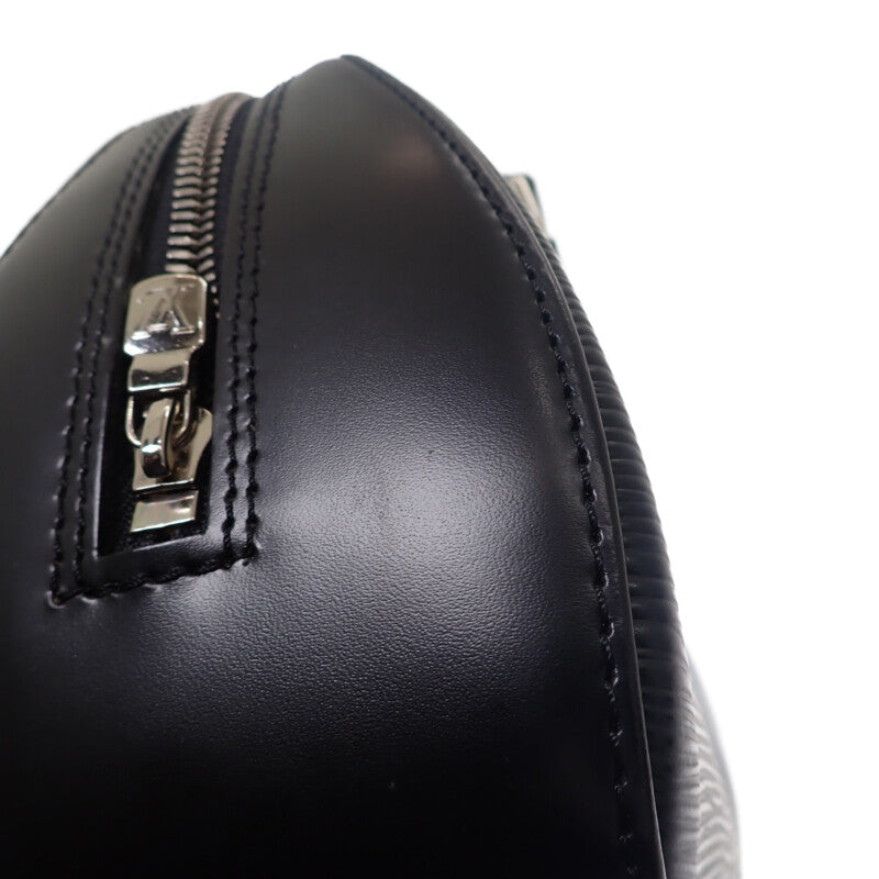 ルイヴィトン LOUIS VUITTON ジャスミン M52082 ハンドバッグ エピレザー ブラック シルバー金具 レディース【中古】【ABランク】