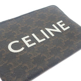 セリーヌ CELINE コインパース 10C662CA2.38NO コインケース ポリウレタン ブラウン レディース【中古】【ABランク】