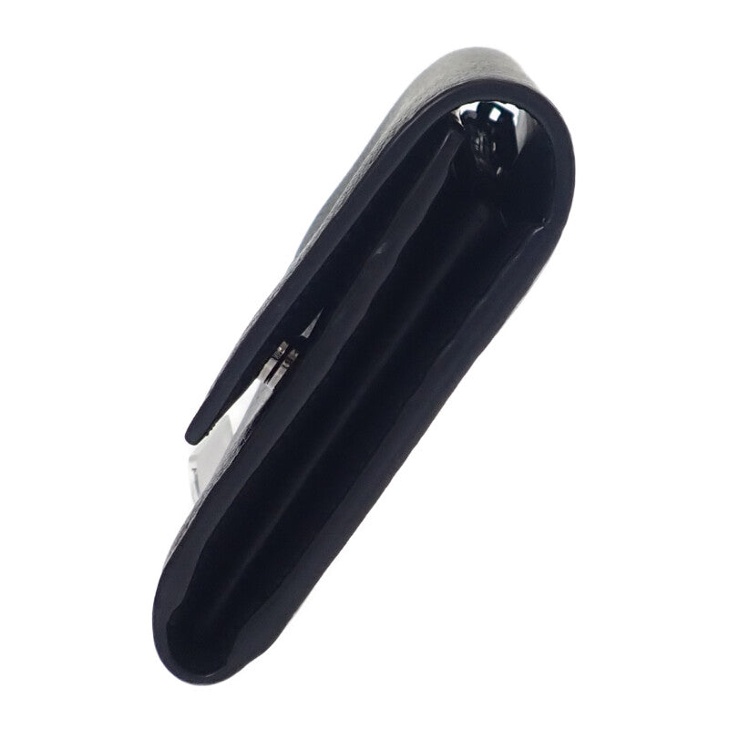 ディオール Dior ロングフラップウォレット 2ESBC312CDI_H00N 長財布 カーフ ブラック シルバー金具 メンズ レディース【中古】【ABランク】