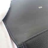 ディオール Dior ロングフラップウォレット 2ESBC312CDI_H00N 長財布 カーフ ブラック シルバー金具 メンズ レディース【中古】【ABランク】