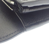 ディオール Dior ロングフラップウォレット 2ESBC312CDI_H00N 長財布 カーフ ブラック シルバー金具 メンズ レディース【中古】【ABランク】