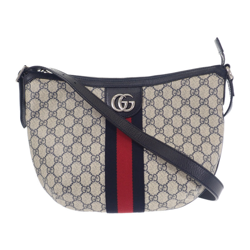 グッチ GUCCI オフィディア GGスモール 598125 2ZGMN 4076 ショルダーバッグ GGスプリームキャンバス シルバー金具 レディース メンズ【中古】【Aランク】