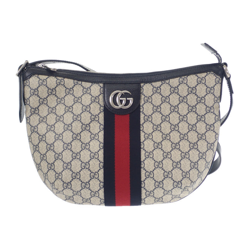 グッチ GUCCI オフィディア GGスモール 598125 2ZGMN 4076 ショルダーバッグ GGスプリームキャンバス シルバー金具 レディース メンズ【中古】【Aランク】