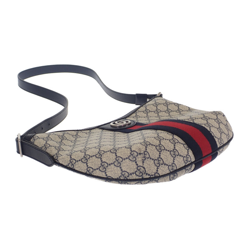 グッチ GUCCI オフィディア GGスモール 598125 2ZGMN 4076 ショルダーバッグ GGスプリームキャンバス シルバー金具 レディース メンズ【中古】【Aランク】