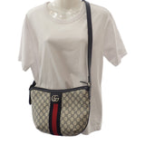 グッチ GUCCI オフィディア GGスモール 598125 2ZGMN 4076 ショルダーバッグ GGスプリームキャンバス シルバー金具 レディース メンズ【中古】【Aランク】