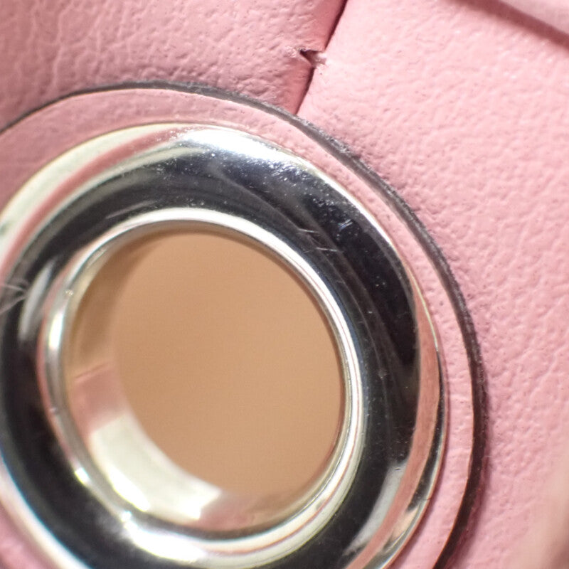 グッチ GUCCI スモールバケット 575163DTDRP5815 ショルダーバッグ レザー ピンク シルバー金具 レディース【中古】【Aランク】