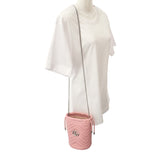 グッチ GUCCI スモールバケット 575163DTDRP5815 ショルダーバッグ レザー ピンク シルバー金具 レディース【中古】【Aランク】