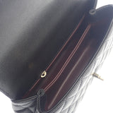 シャネル CHANEL ココハンドル XS A92990B0506194305 2WAYバッグ ハンドバッグ ショルダーバッグ キャビアスキン ブラック ゴールド金具 レディース【中古】【Aランク】