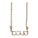 グッチ GUCCI スクリプト ‎777037 I4620 8078 ネックレス メタル ゴールド レディース【中古】【Aランク】