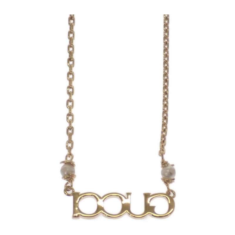 グッチ GUCCI スクリプト ‎777037 I4620 8078 ネックレス メタル ゴールド レディース【中古】【Aランク】