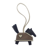 エルメス HERMES ロデオPM ロベオ・クール K刻印 バッグチャーム ラムスキン アニョーミロ ブラック エトゥープ クレ レディース【中古】【SAランク】