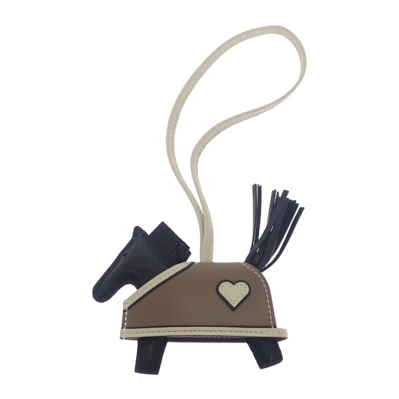 エルメス HERMES ロデオPM ロベオ・クール K刻印 バッグチャーム ラムスキン アニョーミロ ブラック エトゥープ クレ レディース【中古】【SAランク】