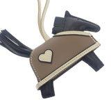 エルメス HERMES ロデオPM ロベオ・クール K刻印 バッグチャーム ラムスキン アニョーミロ ブラック エトゥープ クレ レディース【中古】【SAランク】