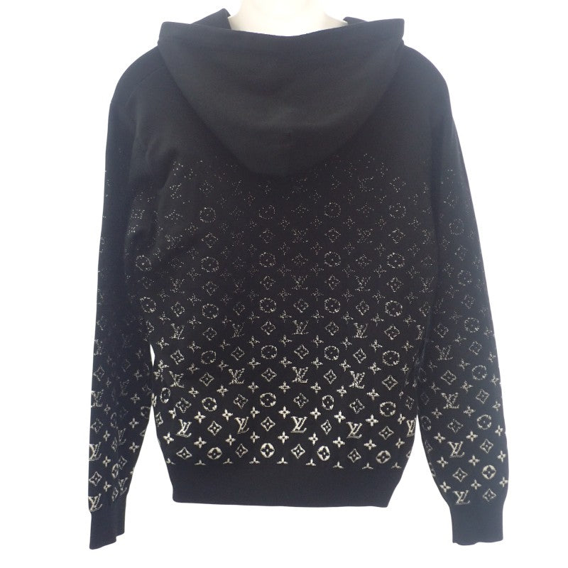 ルイヴィトン LOUIS VUITTON モノグラムグラディエントフーディ M 1AA4Y7 パーカー コットン ブラック メンズ【中古】【ABランク】