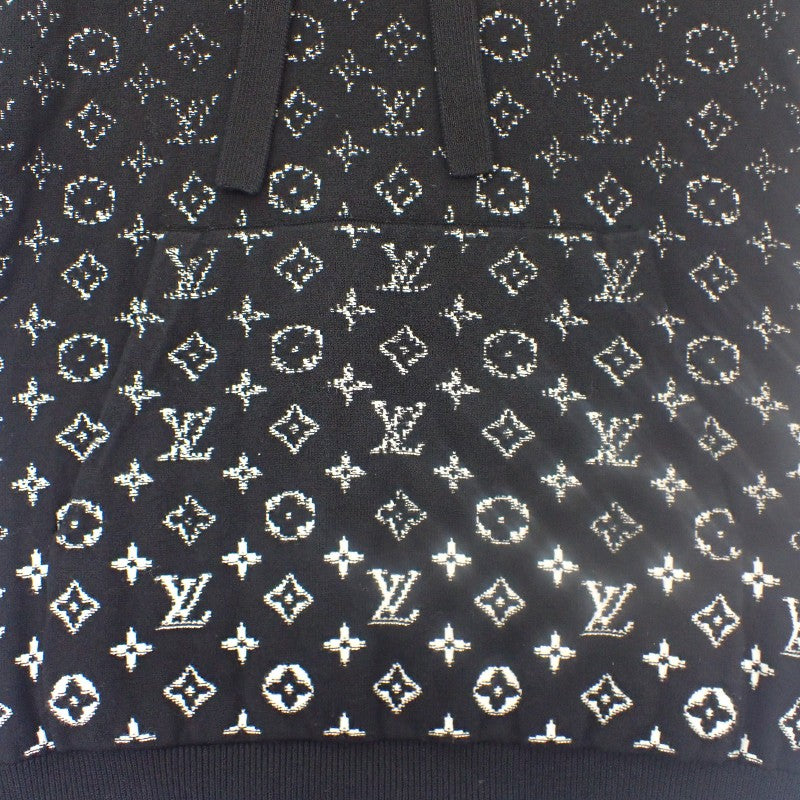 ルイヴィトン LOUIS VUITTON モノグラムグラディエントフーディ M 1AA4Y7 パーカー コットン ブラック メンズ【中古】【ABランク】