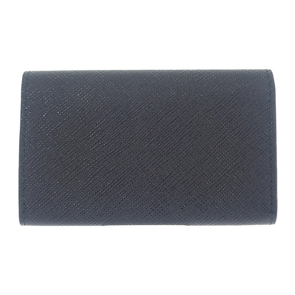 プラダ PRADA サフィアーノトライアングル 1MC110_QHH_F0632 カードケース サフィアーノ ブラック シルバー金具 レディース メンズ【中古】【Aランク】